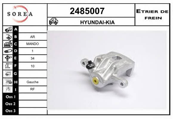 EAI 2485007 Brake caliper 2485007: Buy near me in Poland at 2407.PL - Good price!