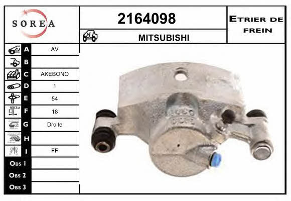 EAI 2164098 Brake caliper front right 2164098: Buy near me in Poland at 2407.PL - Good price!