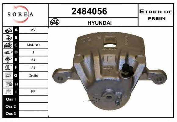 EAI 2484056 Brake caliper front right 2484056: Buy near me in Poland at 2407.PL - Good price!