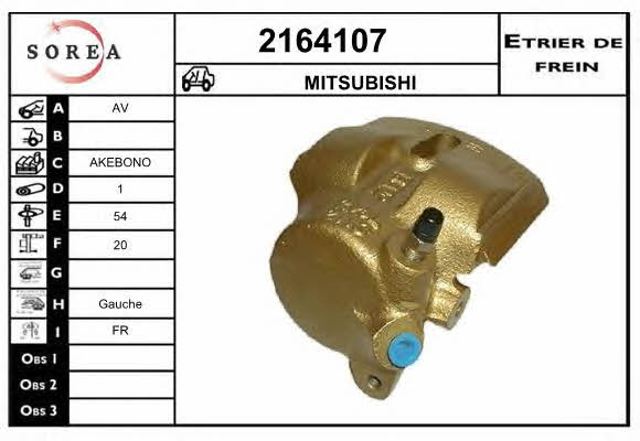 EAI 2164107 Brake caliper front left 2164107: Buy near me in Poland at 2407.PL - Good price!