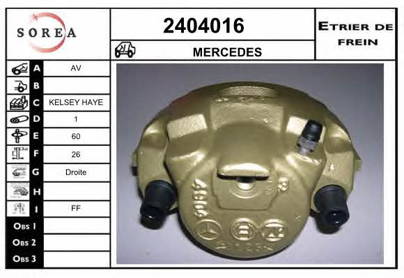 EAI 2404016 Brake caliper front right 2404016: Buy near me in Poland at 2407.PL - Good price!
