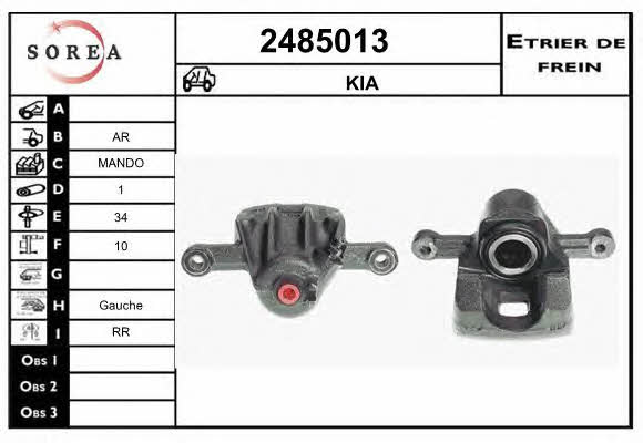 EAI 2485013 Bremssattel hinten links 2485013: Kaufen Sie zu einem guten Preis in Polen bei 2407.PL!