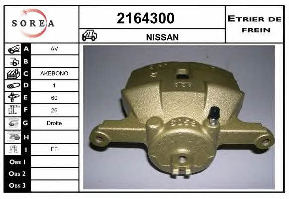 EAI 2164300 Brake caliper front right 2164300: Buy near me in Poland at 2407.PL - Good price!