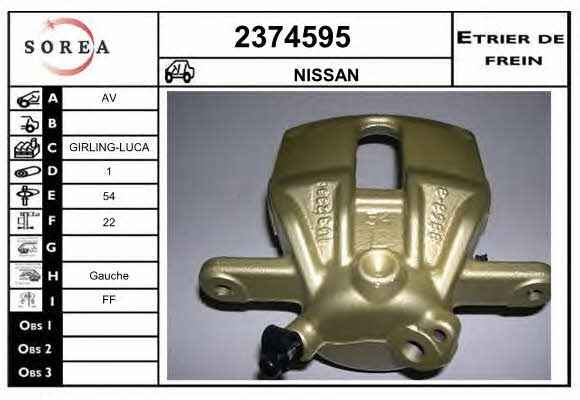 EAI 2374595 Brake caliper front left 2374595: Buy near me in Poland at 2407.PL - Good price!