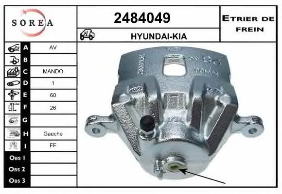 EAI 2484049 Brake caliper 2484049: Buy near me in Poland at 2407.PL - Good price!