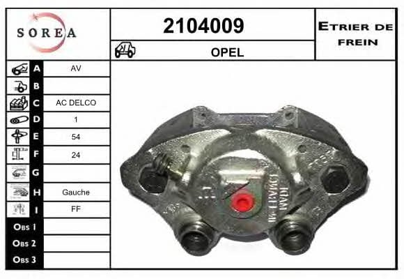 EAI 2104009 Суппорт тормозной 2104009: Отличная цена - Купить в Польше на 2407.PL!