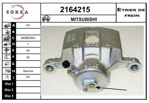 EAI 2164215 Brake caliper front left 2164215: Buy near me in Poland at 2407.PL - Good price!