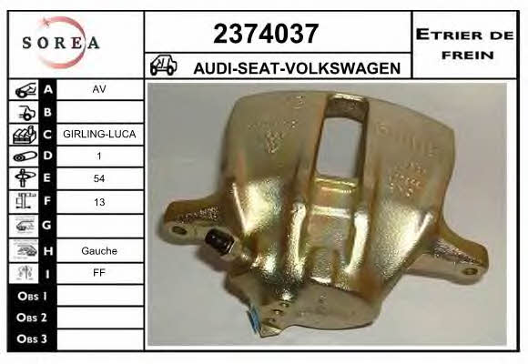 EAI 2374037 Суппорт тормозной 2374037: Отличная цена - Купить в Польше на 2407.PL!