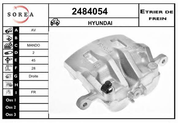EAI 2484054 Brake caliper 2484054: Buy near me in Poland at 2407.PL - Good price!