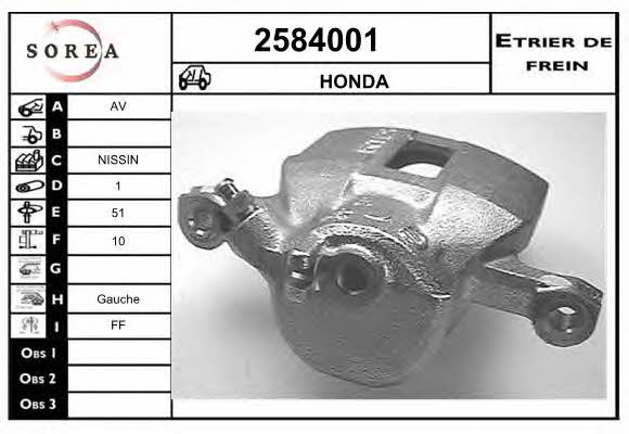 EAI 2584001 Brake caliper 2584001: Buy near me at 2407.PL in Poland at an Affordable price!