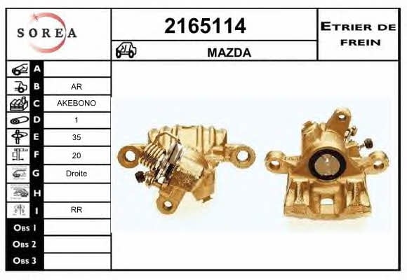 EAI 2165114 Brake caliper 2165114: Buy near me in Poland at 2407.PL - Good price!