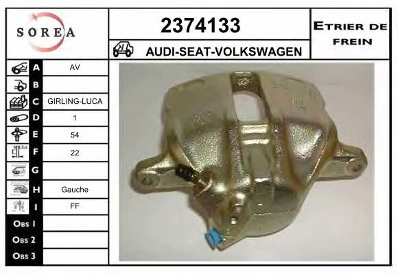 EAI 2374133 Суппорт тормозной 2374133: Отличная цена - Купить в Польше на 2407.PL!