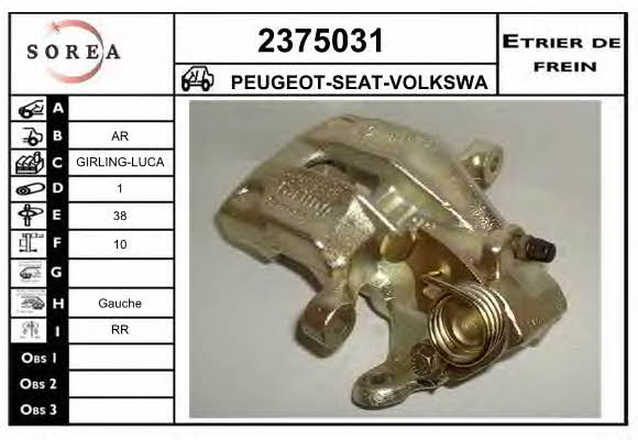 EAI 2375031 Суппорт тормозной задний левый 2375031: Отличная цена - Купить в Польше на 2407.PL!