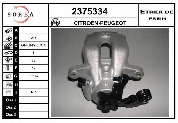 EAI 2375334 Суппорт тормозной 2375334: Отличная цена - Купить в Польше на 2407.PL!