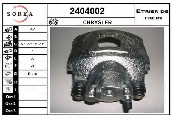 EAI 2404002 Brake caliper 2404002: Buy near me at 2407.PL in Poland at an Affordable price!