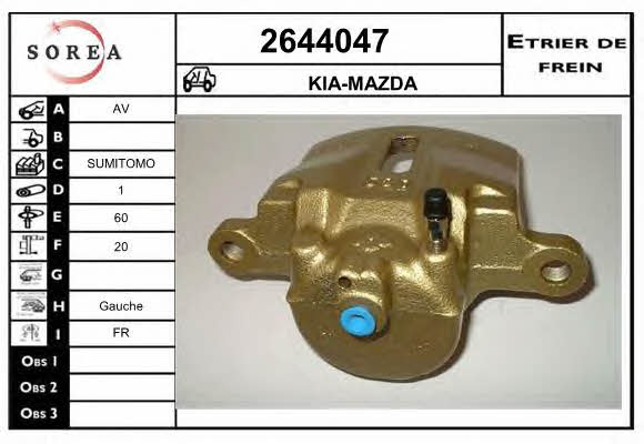 EAI 2644047 Brake caliper 2644047: Buy near me at 2407.PL in Poland at an Affordable price!