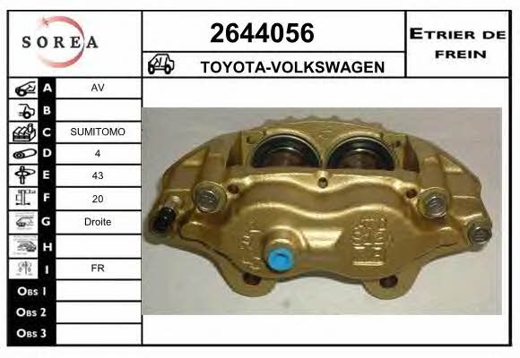 EAI 2644056 Суппорт тормозной 2644056: Отличная цена - Купить в Польше на 2407.PL!