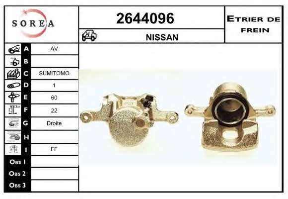 EAI 2644096 Brake caliper 2644096: Buy near me in Poland at 2407.PL - Good price!