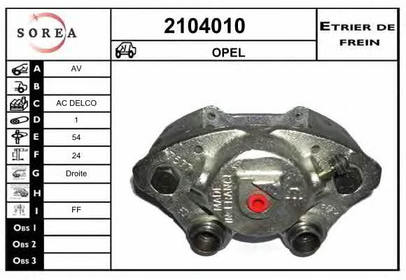 EAI 2104010 Brake caliper 2104010: Buy near me in Poland at 2407.PL - Good price!