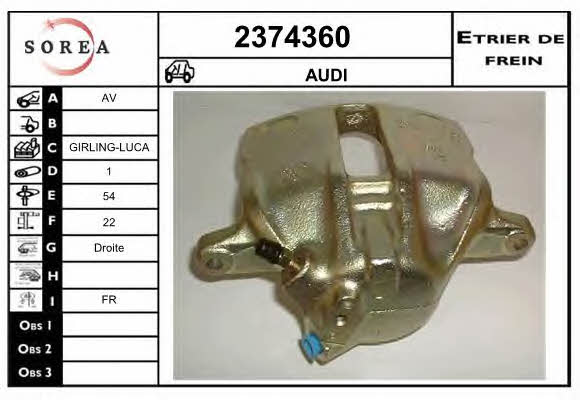 EAI 2374360 Суппорт тормозной 2374360: Отличная цена - Купить в Польше на 2407.PL!