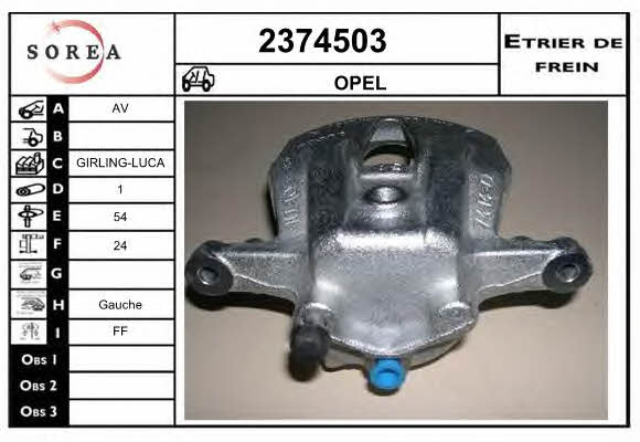 EAI 2374503 Brake caliper front left 2374503: Buy near me in Poland at 2407.PL - Good price!