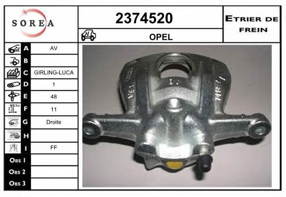 EAI 2374520 Brake caliper 2374520: Buy near me in Poland at 2407.PL - Good price!