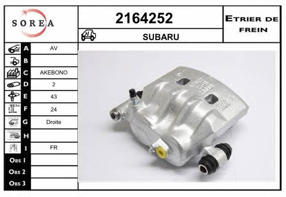 EAI 2164252 Bremssattel 2164252: Kaufen Sie zu einem guten Preis in Polen bei 2407.PL!