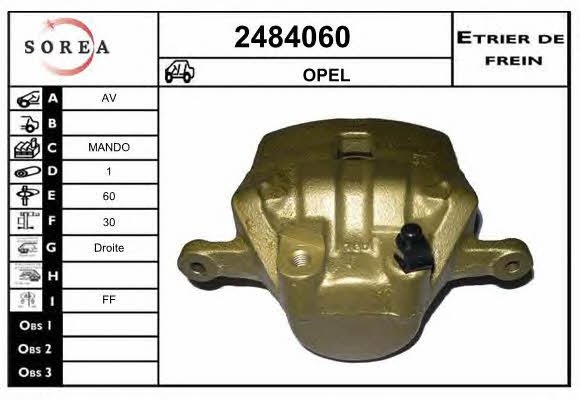 EAI 2484060 Brake caliper front right 2484060: Buy near me in Poland at 2407.PL - Good price!