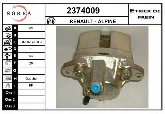 EAI 2374009 Brake caliper 2374009: Buy near me in Poland at 2407.PL - Good price!