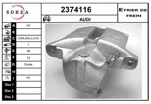 EAI 2374116 Суппорт тормозной 2374116: Отличная цена - Купить в Польше на 2407.PL!