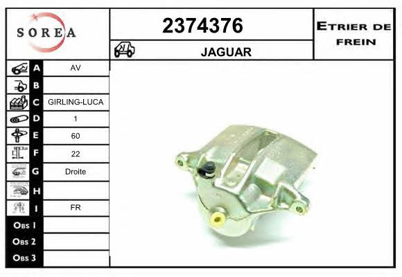 EAI 2374376 Суппорт тормозной 2374376: Отличная цена - Купить в Польше на 2407.PL!