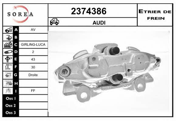 EAI 2374386 Brake caliper 2374386: Buy near me at 2407.PL in Poland at an Affordable price!