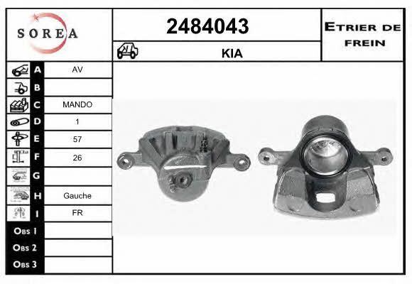 EAI 2484043 Brake caliper front left 2484043: Buy near me in Poland at 2407.PL - Good price!