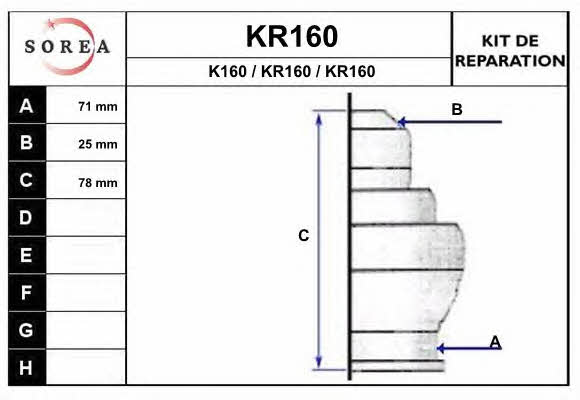 EAI KR160 Пыльник приводного вала, комплект KR160: Отличная цена - Купить в Польше на 2407.PL!