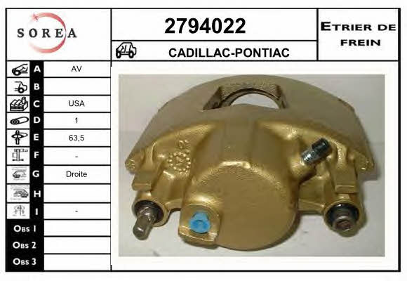 EAI 2794022 Brake caliper 2794022: Buy near me at 2407.PL in Poland at an Affordable price!