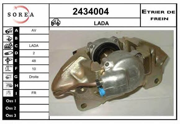 EAI 2434004 Суппорт тормозной 2434004: Отличная цена - Купить в Польше на 2407.PL!