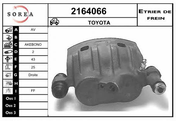 EAI 2164066 Brake caliper front right 2164066: Buy near me in Poland at 2407.PL - Good price!