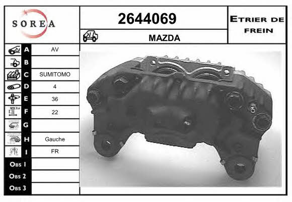 EAI 2644069 Zacisk hamulcowy 2644069: Dobra cena w Polsce na 2407.PL - Kup Teraz!