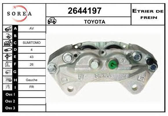 EAI 2644197 Brake caliper 2644197: Buy near me in Poland at 2407.PL - Good price!