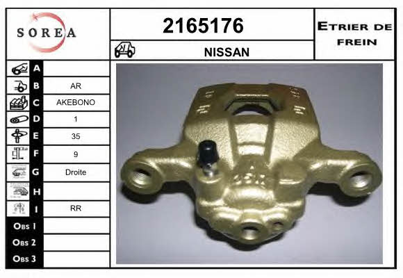 EAI 2165176 Brake caliper 2165176: Buy near me in Poland at 2407.PL - Good price!