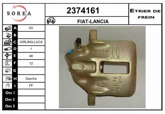 EAI 2374161 Brake caliper front left 2374161: Buy near me at 2407.PL in Poland at an Affordable price!
