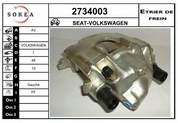 EAI 2734003 Суппорт тормозной передний левый 2734003: Купить в Польше - Отличная цена на 2407.PL!