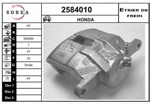 EAI 2584010 Brake caliper 2584010: Buy near me in Poland at 2407.PL - Good price!