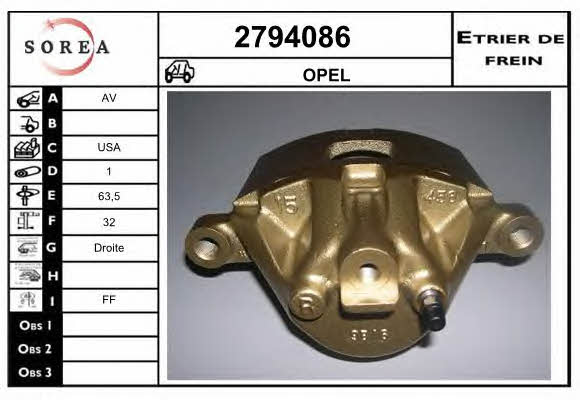 EAI 2794086 Brake caliper 2794086: Buy near me in Poland at 2407.PL - Good price!