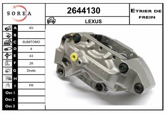EAI 2644130 Brake caliper front right 2644130: Buy near me in Poland at 2407.PL - Good price!