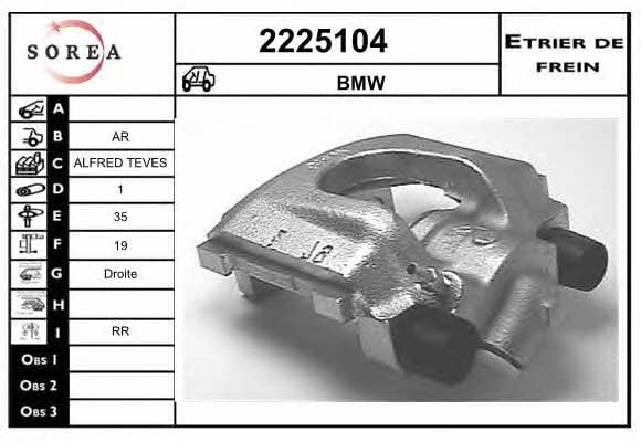 EAI 2225104 Brake caliper 2225104: Buy near me at 2407.PL in Poland at an Affordable price!