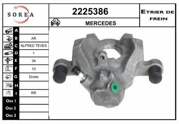 EAI 2225386 Brake caliper 2225386: Buy near me at 2407.PL in Poland at an Affordable price!