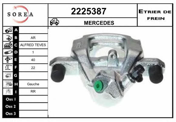 EAI 2225387 Brake caliper rear left 2225387: Buy near me in Poland at 2407.PL - Good price!