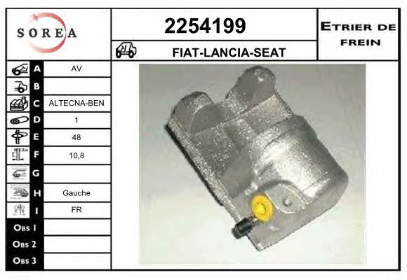 EAI 2254199 Brake caliper 2254199: Buy near me in Poland at 2407.PL - Good price!