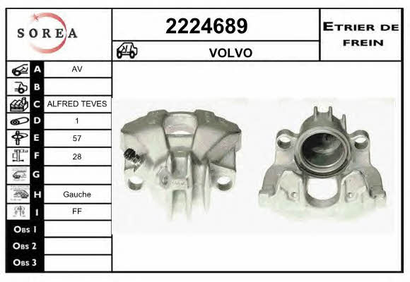 EAI 2224689 Brake caliper front left 2224689: Buy near me in Poland at 2407.PL - Good price!